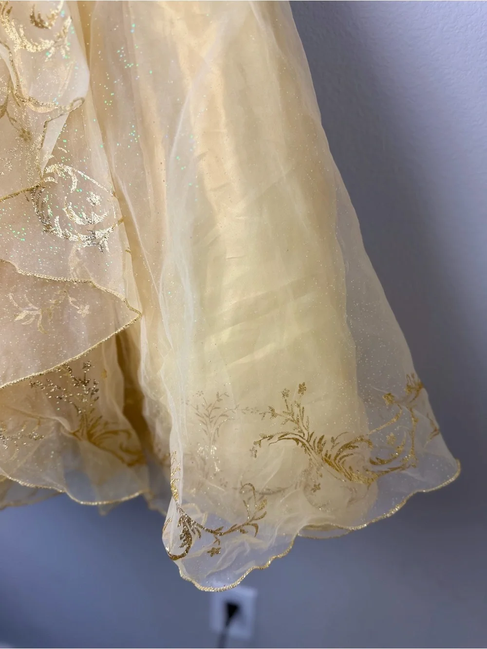 Yellow Princess Belle Tulle Costume Dress for Kids